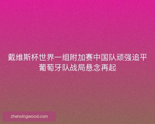 戴维斯杯世界一组附加赛中国队顽强追平葡萄牙队战局悬念再起 戴维斯杯世界一组附加赛中国队顽强追平葡萄牙队战局悬念再起